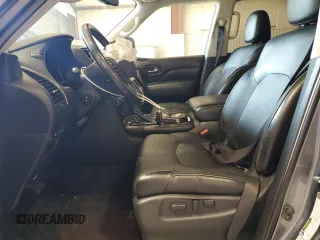 2021 Infiniti QX80 LUXE with VIN JN8AZ2AF2M9719037, listed as a Copart auction lot 72132004 with 105,755 mi miles and Salvage Title. Bid and sale history available at carsss.com. Image 7.