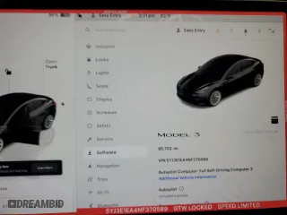 2022 Tesla Model 3 with VIN 5YJ3E1EA4NF370589, listed as a Copart auction lot 53441305 with 95,702 mi miles and Clean Title. Bid and sale history available at carsss.com. Image 9.
