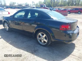 2013 Dodge Avenger SE with VIN 1C3CDZAB0DN655682, listed as a IAAI auction lot 41992710 with 164,210 mi miles. Bid and sale history available at carsss.com. Image 3.