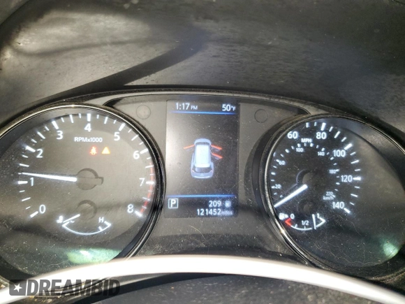 2019 Nissan Rogue SL with VIN 5N1AT2MV5KC780426, listed as a Copart auction lot 85200144 with 121,452 mi miles and Salvage Title. Bid and sale history available at carsss.com. Image 9.