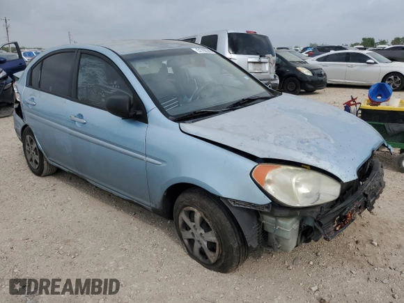 2010 Hyundai Accent GLS with VIN KMHCN4AC9AU422918, listed as a Copart auction lot 51792265 with 0 mi miles and Salvage Title. Bid and sale history available at carsss.com. Image 4.