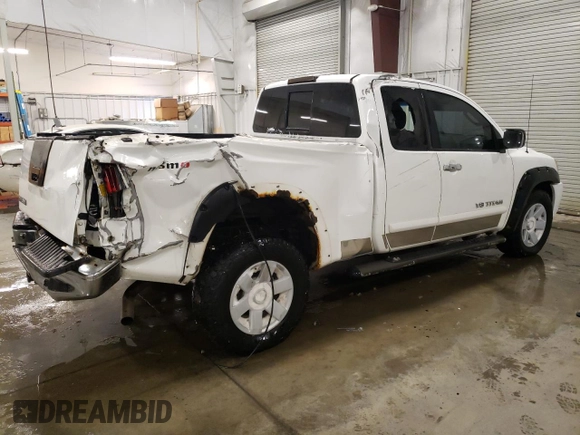 2005 Nissan Titan SE with VIN 1N6BA06B05N522536, listed as a Copart auction lot 88483945 with 183,459 mi miles and Salvage title. Bid and sale history available at DreamBid. Image 3.