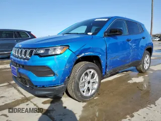 2025 Jeep Compass Sport with VIN 3C4NJDAN1ST542461, listed as a Copart auction lot 47274215 with 101 mi miles and Salvage title. Bid and sale history available at DreamBid. Image 1.