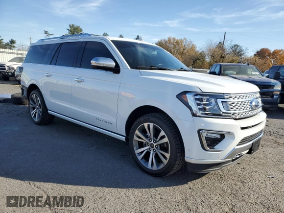 2020 Ford Expedition Max Platinum with VIN 1FMJK1MT2LEA78548, listed as a Copart auction lot 77628454 with 24,071 mi miles and Salvage title. Bid and sale history available at DreamBid. Image 4.