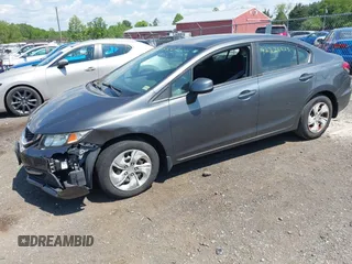 2013 Honda Civic LX with VIN 2HGFB2F58DH550407, listed as a IAAI auction lot 42226423 with 152,007 mi miles and . Bid and sale history available at DreamBid. Image 2.