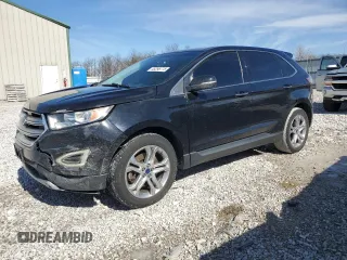 2017 Ford Edge Titanium with VIN 2FMPK4K88HBB18869, listed as a Copart auction lot 46296775 with 136,179 mi miles and Salvage Title. Bid and sale history available at carsss.com. Image 1.