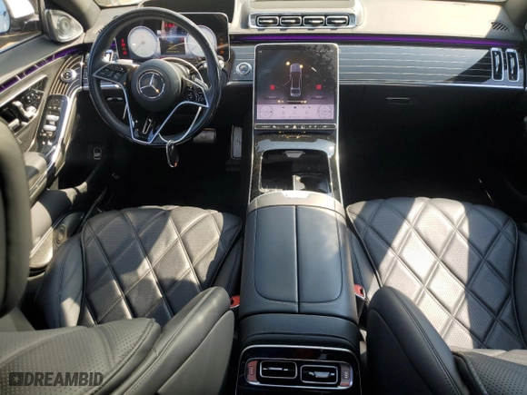 2022 Mercedes-Benz S-Class Maybach S 580 with VIN W1K6X7GB9NA166241, listed as a Copart auction lot 69596104 with 20,939 mi miles and Non Repairable. Bid and sale history available at carsss.com. Image 8.