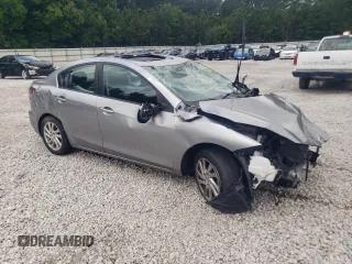 2012 Mazda 3 i Touring with VIN JM1BL1V73C1700184, listed as a Copart auction lot 61347565 with Not provided miles and Salvage title. Bid and sale history available at DreamBid. Image 4.