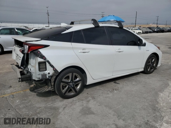 2021 Toyota Prius L Eco with VIN JTDKAMFUXM3149396, listed as a Copart auction lot 61874195 with 126,473 mi miles and Salvage title. Bid and sale history available at DreamBid. Image 3.