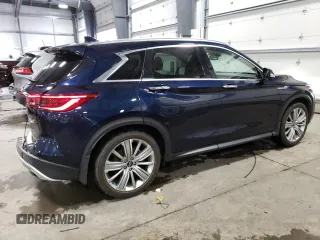 2021 Infiniti QX50 SENSORY with VIN 3PCAJ5CB4MF100086, listed as a Copart auction lot 37110813 with 11,250 mi miles. Bid and sale history available at carsss.com. Image 3.