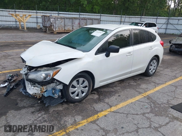 2016 Subaru Impreza 2.0i with VIN JF1GPAA6XG8268851, listed as a IAAI auction lot 42437027 with 111,584 mi miles and . Bid and sale history available at DreamBid. Image 2.