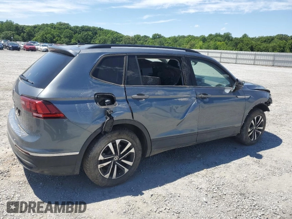 2023 Volkswagen Tiguan S с VIN 3VVRB7AX0PM043901, выставлен на аукционе Copart как лот 58139435 с пробегом 21 228 миль миль и Списание • Salvage title. История ставок и продаж доступна на DreamBid. Изображение 3.