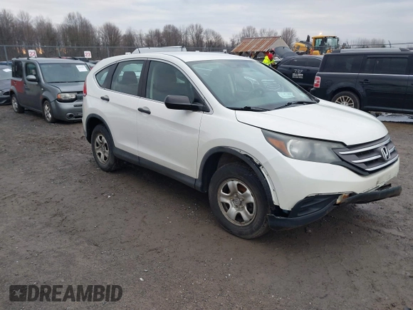 2014 Honda CR-V LX with VIN 5J6RM4H30EL114694, listed as a IAAI auction lot 41123860 with 153,896 mi miles. Bid and sale history available at carsss.com. Image 1.