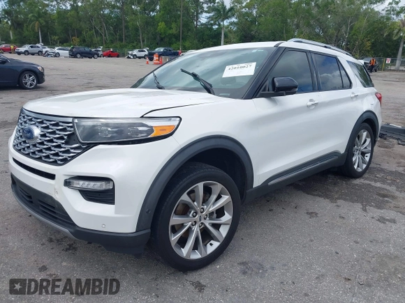 2021 Ford Explorer Platinum with VIN 1FM5K8HC1MGA78194, listed as a IAAI auction lot 42010027 with 1 mi miles. Bid and sale history available at carsss.com. Image 18.
