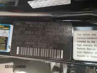 2014 Kia Cadenza Premium z VIN KNALN4D77E5145623, wystawiony jako Copart lot #54579305 z przebiegiem 53 360 mil mil oraz Szkoda całkowita • Salvage title. Historia ofert i sprzedaży dostępna na DreamBid. Obrazek 12.