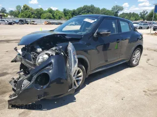 2015 Nissan Juke SV with VIN JN8AF5MV5FT558184, listed as a Copart auction lot 57761285 with 57,025 mi miles and Salvage title. Bid and sale history available at DreamBid. Image 1.