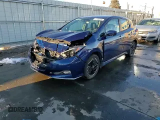 2025 Nissan LEAF SV Plus with VIN 1N4CZ1CV3SC560845, listed as a Copart auction lot 87508625 with 5,062 mi miles and Salvage Title. Bid and sale history available at carsss.com. Image 14.