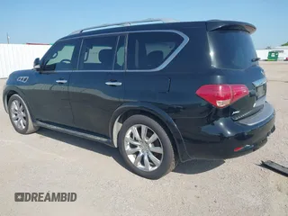 2014 Infiniti QX80 with VIN JN8AZ2NF2E9555610, listed as a IAAI auction lot 42765210 with 215,717 mi miles and . Bid and sale history available at DreamBid. Image 3.