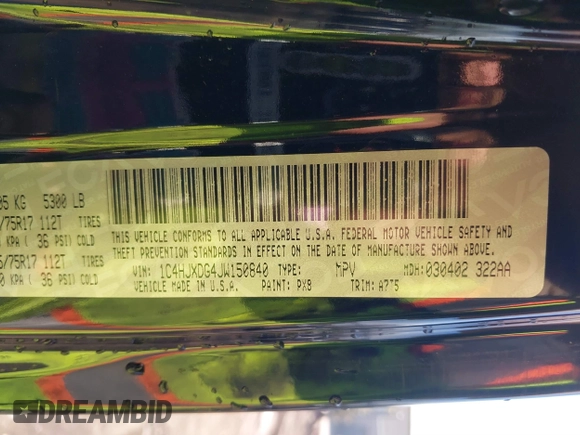 2018 Jeep Wrangler Unlimited Sport S с VIN 1C4HJXDG4JW150840, выставлен на аукционе IAAI как лот 41674204 с пробегом 96 177 миль миль и . История ставок и продаж доступна на DreamBid. Изображение 9.