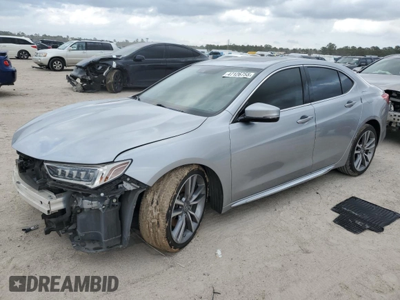 2020 Acura TLX Technology with VIN 19UUB2F43LA001421, listed as a Copart auction lot 47126755 with 55,001 mi miles and Salvage title. Bid and sale history available at DreamBid. Image 1.