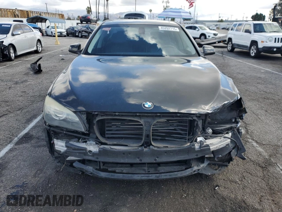 2012 BMW 7 Series 750i with VIN WBAKA8C57CDS99976, listed as a Copart auction lot 45202715 with 152,169 mi miles and Salvage title. Bid and sale history available at DreamBid. Image 5.