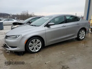 2015 Chrysler 200 Limited with VIN 1C3CCCAB3FN756301, listed as a Copart auction lot 45863855 with 125,190 mi miles and Salvage Title. Bid and sale history available at carsss.com. Image 1.