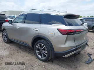 2023 Infiniti QX60 Luxe with VIN 5N1DL1FR8PC354793, listed as a IAAI auction lot 42272819 with 24,569 mi miles and . Bid and sale history available at DreamBid. Image 3.
