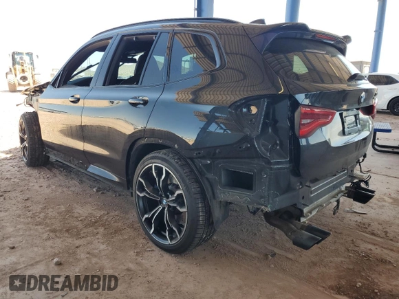 2020 BMW X3 M Competition with VIN 5YMTS0C0XL9B25357, listed as a Copart auction lot 62600425 with 48,810 mi miles and Salvage title. Bid and sale history available at DreamBid. Image 2.