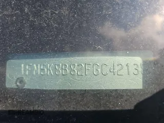 2015 Ford Explorer с VIN 1FM5K8B82FGC42138, выставлен на аукционе IAAI как лот 42788846 с пробегом 214 584 миль миль и . История ставок и продаж доступна на DreamBid. Изображение 7.