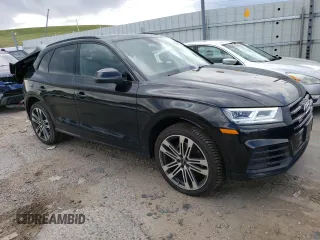 2019 Audi SQ5 Premium Plus with VIN WA1B4AFY7K2093004, listed as a Copart auction lot 61999783 with 25,272 mi miles. Bid and sale history available at carsss.com. Image 4.