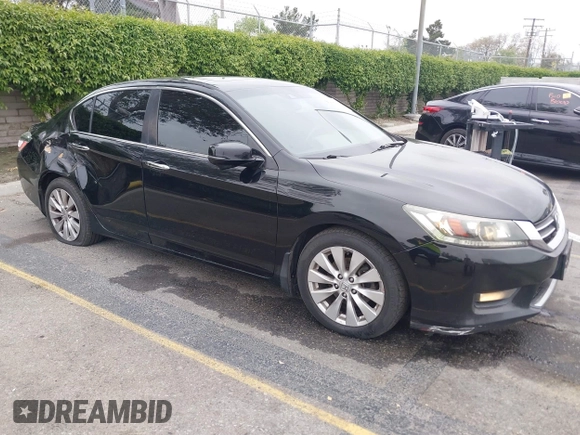 2014 Honda Accord EX-L with VIN 1HGCR2F81EA208824, listed as a IAAI auction lot 42040076 with 177,706 mi miles and . Bid and sale history available at carsss.com. Image 1.