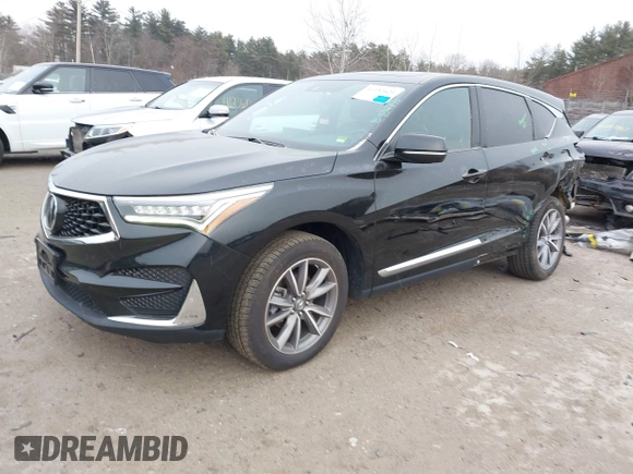 2020 Acura RDX Technology with VIN 5J8TC2H57LL032867, listed as a IAAI auction lot 41153421 with 49,707 mi miles and . Bid and sale history available at DreamBid. Image 2.