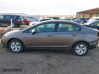 2013 Honda Civic Sdn LX with VIN 2HGFB2F52DH596895, listed as a IAAI auction lot 41923953 with 120,007 mi miles. Bid and sale history available at carsss.com. Image 15.