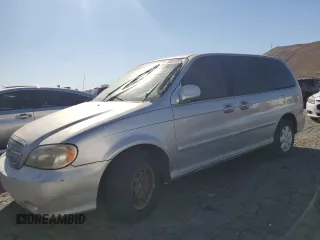 2004 Kia Sedona LX with VIN KNDUP131746573472, listed as a Copart auction lot 80593594 with 187,905 mi miles and Clean Title. Bid and sale history available at carsss.com. Image 1.