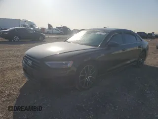 2021 Audi A8 z VIN WAU8DAF82MN007466, wystawiony jako Copart lot #52255715 z przebiegiem Nie podano mil oraz Szkoda całkowita • Salvage title. Historia ofert i sprzedaży dostępna na DreamBid. Obrazek 1.