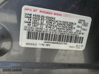 2011 Mitsubishi Outlander SE with VIN JA4AS3AW4BU023760, listed as a Copart auction lot 61493514 with 147,731 mi miles and Clean Title. Bid and sale history available at carsss.com. Image 12.