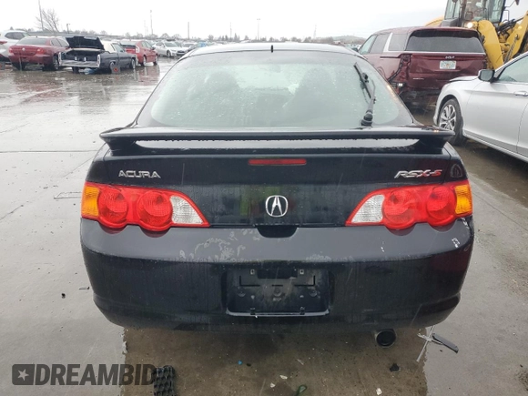 2002 Acura RSX Type S with VIN JH4DC530X2C034772, listed as a Copart auction lot 84755604 with 288,494 mi miles and Salvage Title. Bid and sale history available at carsss.com. Image 6.