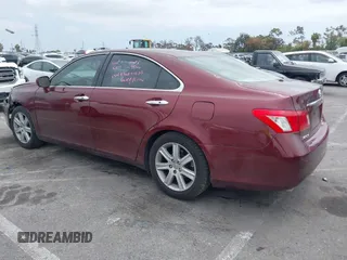 2008 Lexus ES 350 with VIN JTHBJ46G882263272, listed as a IAAI auction lot 42139070 with 144,604 mi miles. Bid and sale history available at carsss.com. Image 3.