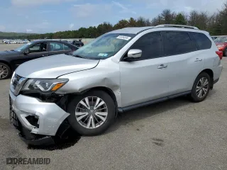 2019 Nissan Pathfinder SV with VIN 5N1DR2MM9KC612257, listed as a Copart auction lot 64484694 with 64,911 mi miles and Salvage Title. Bid and sale history available at carsss.com. Image 1.