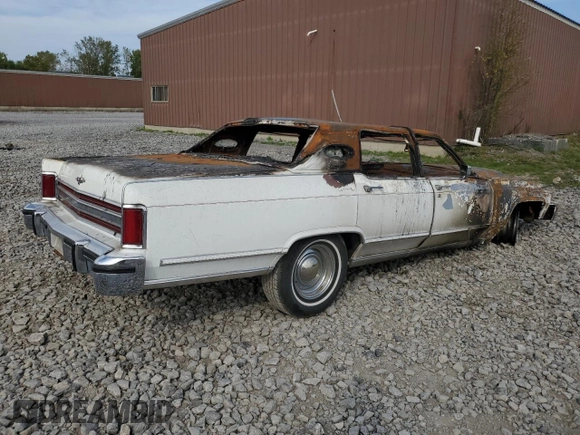 1979 Lincoln Continental with VIN 9Y82S766461, listed as a Copart auction lot 72346644 with Not Provided miles and Salvage Title. Bid and sale history available at DreamBid. Image 3.