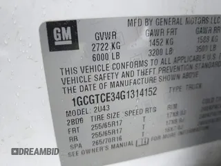 2016 Chevrolet Colorado 4WD LT z VIN 1GCGTCE34G1314152, wystawiony jako IAAI lot #42328625 z przebiegiem 129 517 mil mil oraz . Historia ofert i sprzedaży dostępna na DreamBid. Obrazek 9.