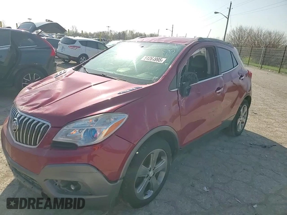 2014 Buick Encore Convenience with VIN KL4CJBSB7EB536924, listed as a Copart auction lot 51264995 with 145,243 mi miles and Salvage Title. Bid and sale history available at DreamBid. Image 12.