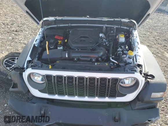 2025 Jeep Wrangler Sport S with VIN 1C4PJXDN7SW500165, listed as a Copart auction lot 49271945 with 8,271 mi miles and Non repairable. Bid and sale history available at DreamBid. Image 11.