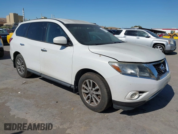2014 Nissan Pathfinder S z VIN 5N1AR2MN7EC690794, wystawiony jako IAAI lot #42373987 z przebiegiem 147 592 mil mil oraz . Historia ofert i sprzedaży dostępna na DreamBid. Obrazek 1.