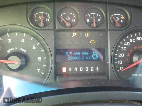 2010 Ford F-150 XL with VIN 1FTEW1C80AKE48904, listed as a IAAI auction lot 42110005 with 255,883 mi miles. Bid and sale history available at carsss.com. Image 7.