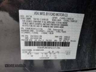 2015 Ford Taurus SHO z VIN 1FAHP2KTXFG121786, wystawiony jako Copart lot #49718275 z przebiegiem 114 946 mil mil oraz Szkoda całkowita • Salvage title. Historia ofert i sprzedaży dostępna na DreamBid. Obrazek 14.