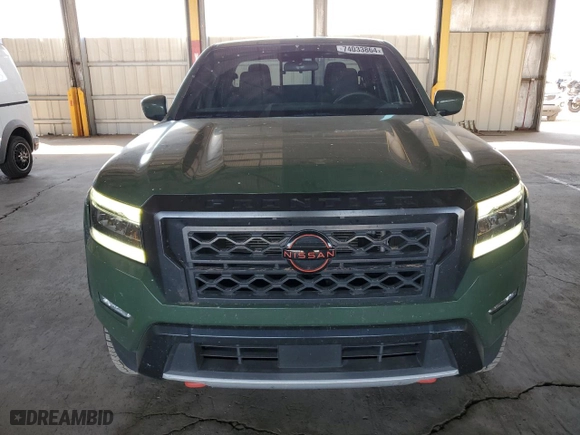 2022 Nissan Frontier PRO-X with VIN 1N6ED1EJ8NN668704, listed as a Copart auction lot 74033864 with 56,198 mi miles and Salvage Title. Bid and sale history available at carsss.com. Image 5.