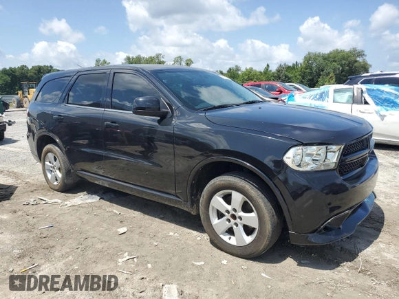2013 Dodge Durango SXT with VIN 1C4RDHAG1DC651146, listed as a Copart auction lot 60154305 with 185,268 mi miles and Clean title. Bid and sale history available at DreamBid. Image 4.