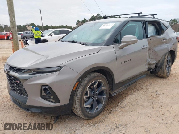 2021 Chevrolet Blazer RS with VIN 3GNKBERS4MS508899, listed as a IAAI auction lot 41728853 with 77,481 mi miles and . Bid and sale history available at DreamBid. Image 18.