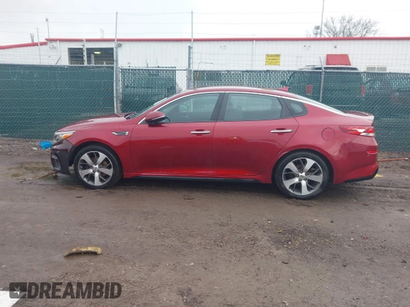 2019 Kia Optima LX with VIN 5XXGT4L38KG360993, listed as a IAAI auction lot 41561143 with 101,237 mi miles. Bid and sale history available at carsss.com. Image 14.